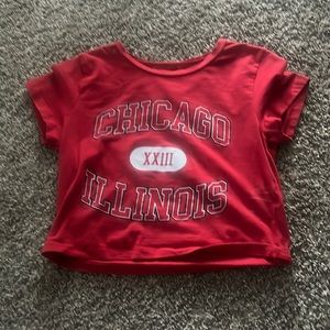 Charlotterusse red Chicago baby t/crop
